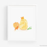 Peach Bellini Cocktail Art Print