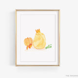 Peach Bellini Cocktail Art Print