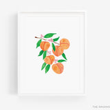 Peach Branch Art Print