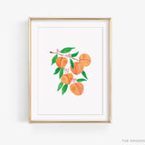 Peach Branch Art Print