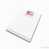 Personalized American Flag Notepad