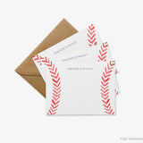 Personalized Baseball Seams Flat Notes