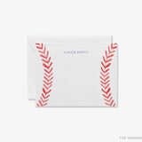 Personalized Baseball Seams Flat Notes