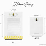 Personalized Bee Notepad
