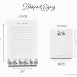 Personalized Bicycle Notepad