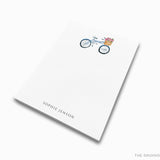 Personalized Bicycle with Basket Notepad
