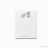 Personalized Bicycle with Basket Notepad