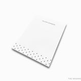Personalized Black and White Polka Dot Notepad