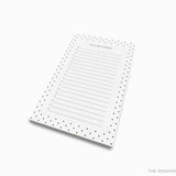 Personalized Black and White Polka Dot Notepad