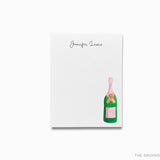Personalized Champagne Bottles Notepad