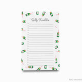 Personalized Champagne Bottles Notepad