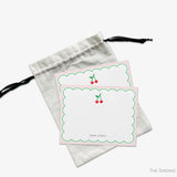 Personalized Cherry Flat Notes