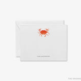 Personalized Crab Flat Notes
