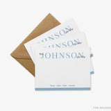 Personalized Family Duo Color Flat Notes