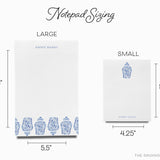Personalized Ginger Jar Notepad