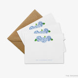 Personalized Hydrangea Flat Notes