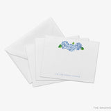 Personalized Hydrangea Flat Notes