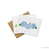 Personalized Hydrangea Greeting Cards