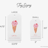 Personalized Ice Cream Gift Tags