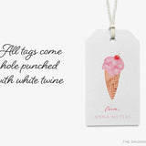 Personalized Ice Cream Gift Tags