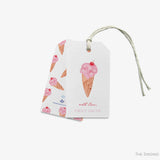Personalized Ice Cream Gift Tags