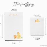 Personalized Peach Bellini Cocktail Notepad