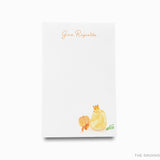 Personalized Peach Bellini Cocktail Notepad