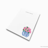 Personalized Peonies in Ginger Jar Notepad