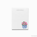 Personalized Peonies in Ginger Jar Notepad