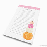 Personalized Pumpkin Notepad