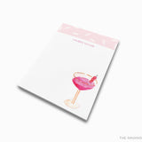 Personalized Raspberry Cream Cocktail Notepad
