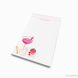 Personalized Raspberry Cream Cocktail Notepad