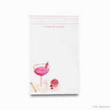 Personalized Raspberry Cream Cocktail Notepad