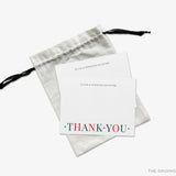 Personalized Red and Green Christmas Thank You Notes