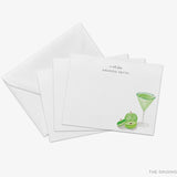 Personalized Sour Apple Martini Cocktail Flat Notes
