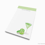 Personalized Sour Apple Martini Cocktail Notepad