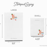 Personalized Strawberry Basil Cocktail Notepad