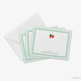 Personalized Strawberry Flat Notes