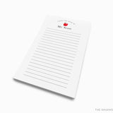 Personalized Teacher Apple Notepad