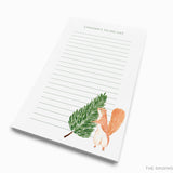 Personalized Tree Squirrel Notepad