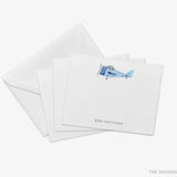 Personalized Vintage Airplane Flat Notes