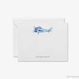 Personalized Vintage Airplane Flat Notes