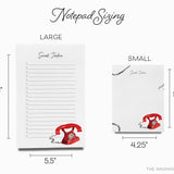 Personalized Vintage Telephone Notepad