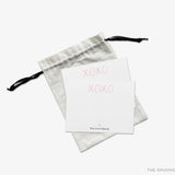 Personalized XOXO Pink Heart Flat Notes