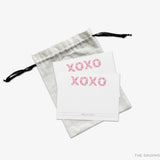 Personalized XOXO Pink and Red Flat Notes