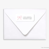 Pink Bow Return Address Labels