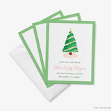 Pink Gingham Christmas Tree Moving Announcement