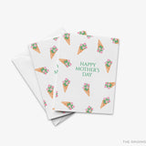 Pink Hydrangea Bouquets Mother's Day Greeting Card