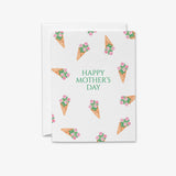Pink Hydrangea Bouquets Mother's Day Greeting Card