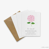 Pink Hydrangea Moving Announcement